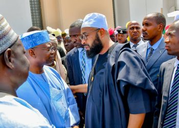 Gov.Bago attends funeral prayer for the late Mother of former Niger Governor Ma’azu Babangida.