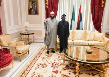 Governor Umaru Bago visits President Bola Tinubu at his Lagos residence.