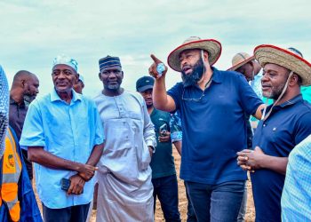 Gov. Bago Commends Niger foods Ltd for clearing 500,000 hecters of land for cultivation.