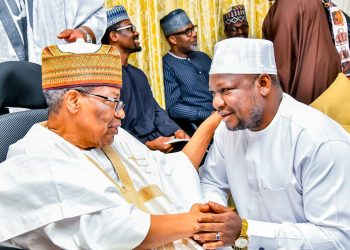 Acting Gov. Comrade Yakubu Garba leads Govt delegates on a birthday visit to IBB @ 83