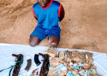 Police arrest armed robber recovered AK-47 rifles and N4.9m cash in Kano.
