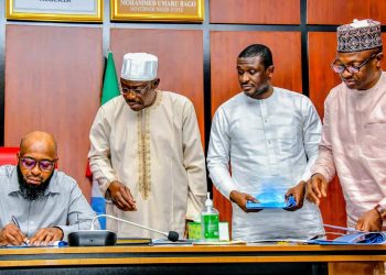 Niger state Governor Umaru Bago signs two Bills into Law.