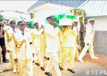 Tears, Anguish as Niger Assembly Member, late commander Joseph Haruna is laid to rest.