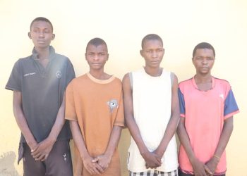 Four suspected Armed robbers arrested for Killing of a photographer in Minna.