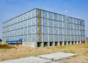 Farmer Governor Umaru Bago Applauds Work at the New Booster Station of the Water and Sewage Corporation in New Bussa