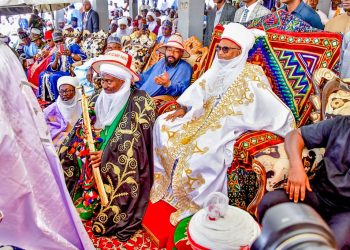 Governor Umaru Bago Attends the Turbaning of New Galadiman Nupe, DCG Aliyu Galadima RTD.