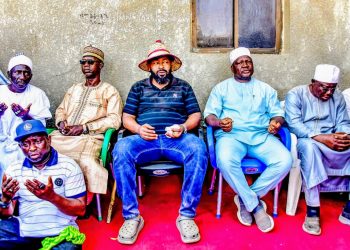 Gov. Bago pays condolence visit to APC leader for the Physically challenged in Niger state following the Death of His Wife.