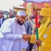 Governor Umaru Bago congratulates Emir of Kagara, Ahmad Garba Gunna as he turns 50