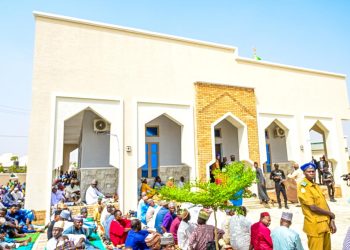 Governor Bago Inaugurates Jumma’a Mosque Built in honour of Late Alh Ibrahim Nasiru Mokwa.