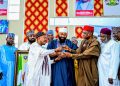 Farmer Governor Umaru Bago Receives Award for being most Pensioners friendly Governor by the Nigerian Union of Pensioners.