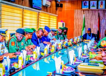 Minister Holds Operational Briefing with CDS and Service Chiefs on National Security