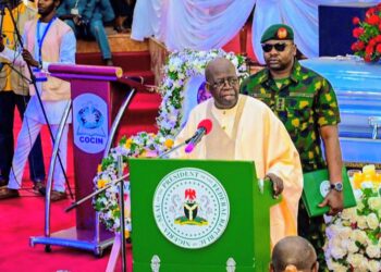 Governor Umaru Bago Joins President Tinubu at Funeral for Late Nana Lydia Yilwatda Goshe.