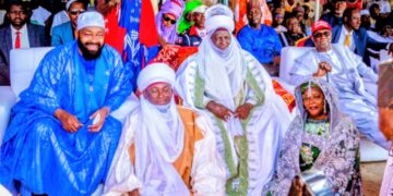 Governor Umaru Bago Attends Turbaning Ceremony of Niger State Speaker and Dignitaries