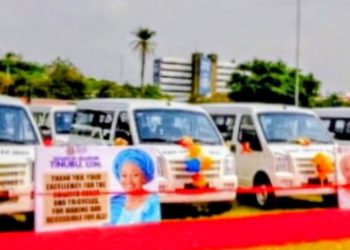 First Lady Donates 50 Buses,30 Tricycles to Enhance Transportation at OAU