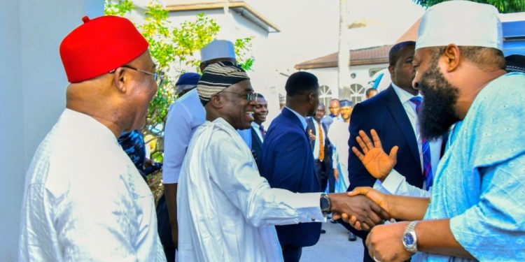 Governor Bago and Other PGF Members Pay Sallah Homage to President Tinubu