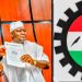 Nigeria Labor Congress, Niger State, praises Bago for retaining Garba as Running Mate